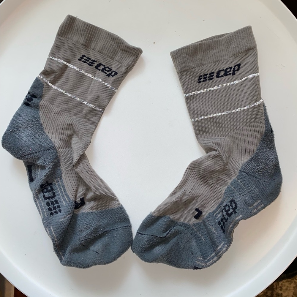 CEP Reflective Compression Running Socks Large